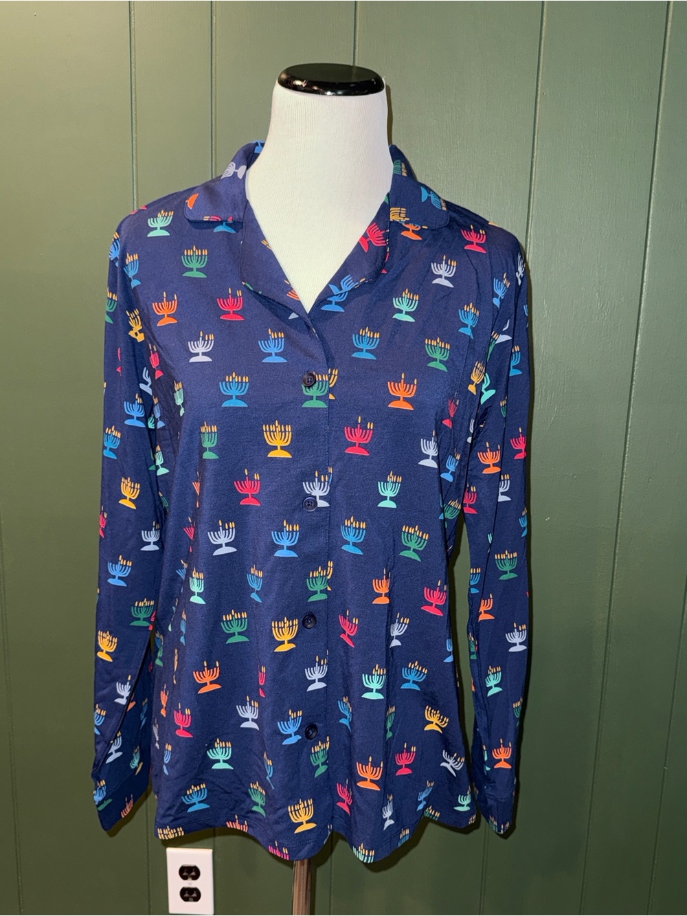 Hanna Andersson Womens Hannukah Pajama Top M NWOT HannaSoft